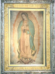 Pintura de la Virgen de Guadalupe